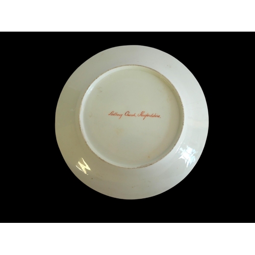 325 - A PAIR OF SWANSEA CABINET PLATES CIRCA 1815-1817
Centrally polychrome enamel with a view of The Wild... 