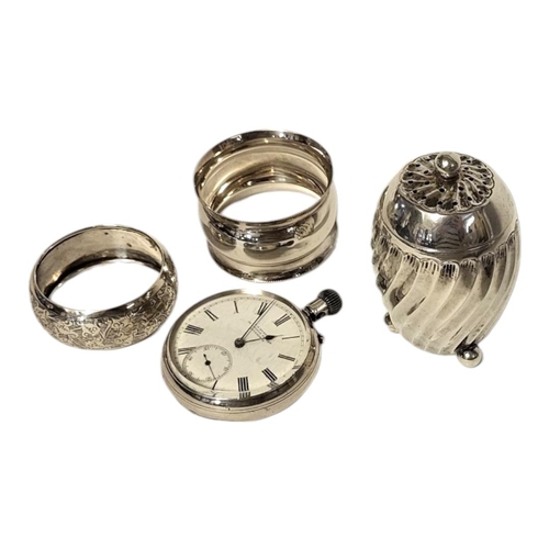 1A - THOMAS RUSSELL, A VICTORIAN SILVER GENTS POCKET WATCH 
Open face with subsidiary seconds dial and sc... 