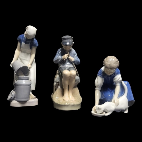 231 - ROYAL COPENHAGEN, A HARD PASTE PORCELAIN MODEL OF A YOUNG FISHERMAN
Designed by Christian Thompson, ... 