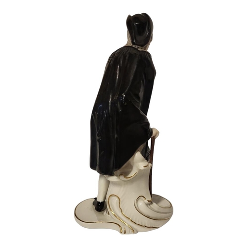 260 - A FINE 19TH CENTURY NYMPHENBURG NR MUNICH HARD PASTE PORCELAIN MODEL OF AN OLD ANTONIO MAGISTRATE  f... 
