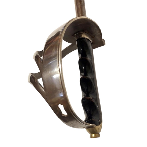 296 - AN EARLY 20TH CENTURY ITALIAN CAVALRY SWORD
Having a carved wooden handle, engraved decoration to bl... 