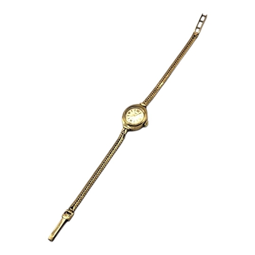 35 - SMITHS, A VINTAGE LADIES’ 9CT GOLD WRISTWATCH, CIRCA 1950
Having a gold tone dial, manual wind movem... 