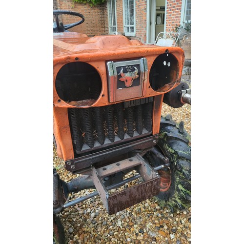 500 - A VINTAGE B7100 KUBOTA COMPACT TRACTOR
Diesel, with grass cutter trailer.

Condition: in working ord... 