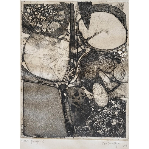 430 - BEN SUNLIGHT, A COLLECTION OF FIVE ETCHINGS
Three being signed artist proofs. 
(70cm x 60cm largest)... 