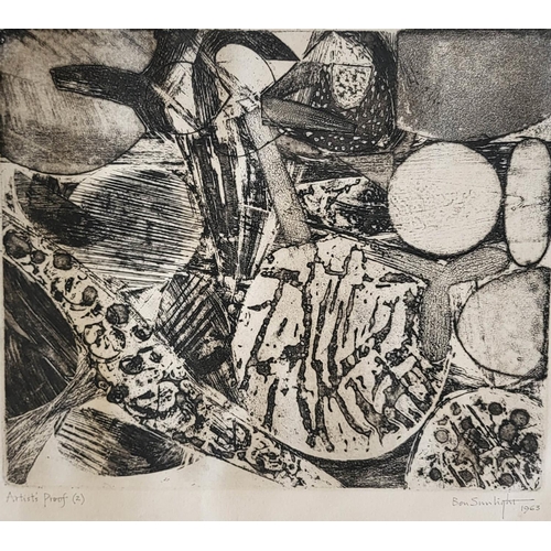 430 - BEN SUNLIGHT, A COLLECTION OF FIVE ETCHINGS
Three being signed artist proofs. 
(70cm x 60cm largest)... 