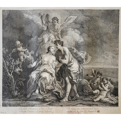 448 - JACOPO AMIGONIA, ITALIAN, 1685 - 1752, A SERIES OF 18TH CENTURY LARGE SHEET ETCHINGS 
Quantity 6. 
(... 