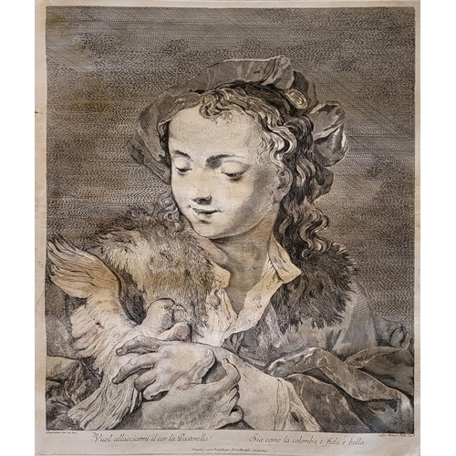 451 - MARCO PELLI, FL. 1750 - 1760, ELEVEN LARGE 18TH CENTURY SHEET ETCHINGS
AFT Piazzetta/Guarana/Maiotto... 