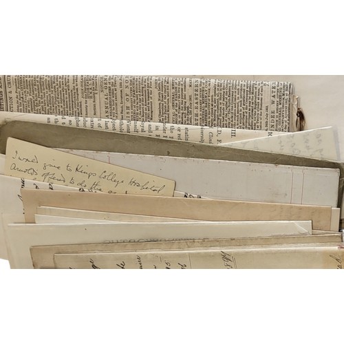 462 - MEDICINE: ARCHIVE OF MANUSCRIPT LETTERS, LEDGERS AND CORRESPONDENCE OF DR. ALEXANDER BRUCE, 1854 - 1... 