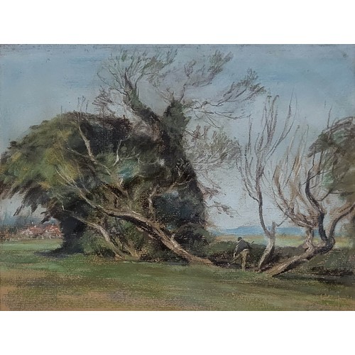 417 - ATTRIBUTED TO ERIC BRUCE MCKAY, 1907 - 1989, THREE PASTEL ON PAPER LANDSCAPES
To include a view with... 