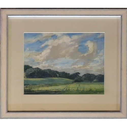 417 - ATTRIBUTED TO ERIC BRUCE MCKAY, 1907 - 1989, THREE PASTEL ON PAPER LANDSCAPES
To include a view with... 