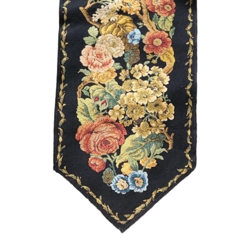 397 - AUBUSSON VERDURE WOOL SILK COTTON CONTINENTAL TAPESTRY PANEL OF FLORA PATTERN, CIRCA 1900
A long han... 