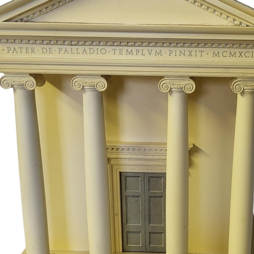 152 - TIM SCOTT, A WOODEN CLASSICAL PALLADIUM PORTICO BOX
Four Corinthian column supports with wording 'Pa... 