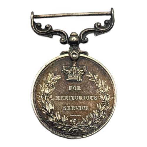 202 - SILVER GEORGE V WORLD WAR ONE MEDAL, INSCRIBED ‘FOR MERITORIOUS SERVICE’ ON THE REVERSE. CLASP ATTAC... 