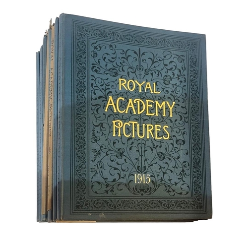 227 - ROYAL ACADEMY, A SET OF ART REFERENCE HARDBACK BOOKS
Ten volumes, dated 1906 - 1915, continuing blac... 