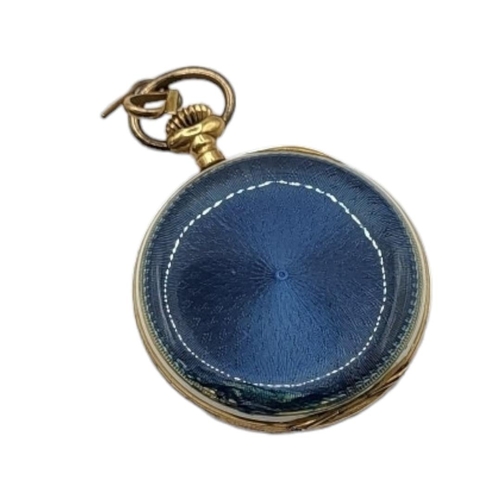 3 - VULCAIN, A LATE 19TH/EARLY 20TH CENTURY SWISS 18CT GOLD AND ENAMEL LADIES’ POCKET WATCH
Silver tone ... 