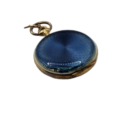 3 - VULCAIN, A LATE 19TH/EARLY 20TH CENTURY SWISS 18CT GOLD AND ENAMEL LADIES’ POCKET WATCH
Silver tone ... 