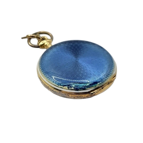 3 - VULCAIN, A LATE 19TH/EARLY 20TH CENTURY SWISS 18CT GOLD AND ENAMEL LADIES’ POCKET WATCH
Silver tone ... 