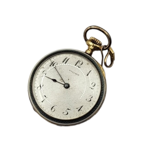 3 - VULCAIN, A LATE 19TH/EARLY 20TH CENTURY SWISS 18CT GOLD AND ENAMEL LADIES’ POCKET WATCH
Silver tone ... 