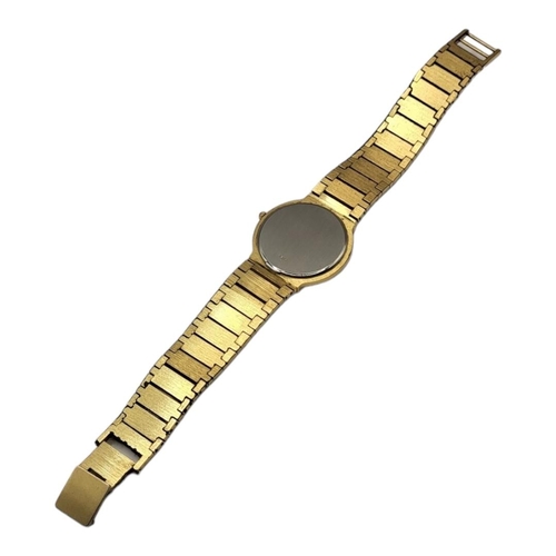 43 - ROTARY, A VINTAGE GOLD PLATED GENT’S WRISTWATCH
Slim form with integral gold plated strap, in a fitt... 