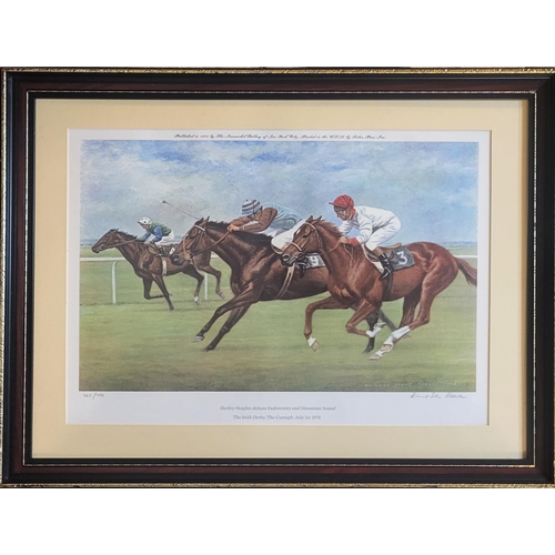 473 - RICHARD STONE REEVES,A SET OF FIVE HORSE 20th CENTURY  RACING LIMITED EDITION PINTS
Titled 'The Mins... 