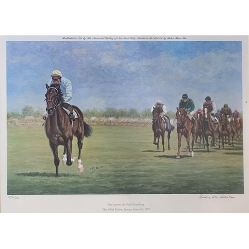 473 - RICHARD STONE REEVES,A SET OF FIVE HORSE 20th CENTURY  RACING LIMITED EDITION PINTS
Titled 'The Mins... 