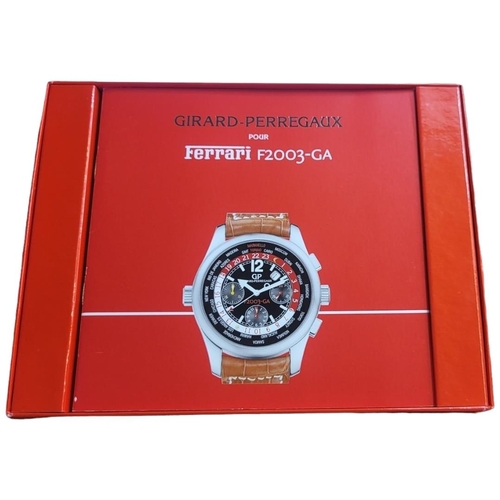 64 - GIRARD PERREGAUX POUR FERRARI,A STAINLESS STEEL CHRONOGRAPH GENT’S WRISTWATCH
Model number F2003 -GA... 