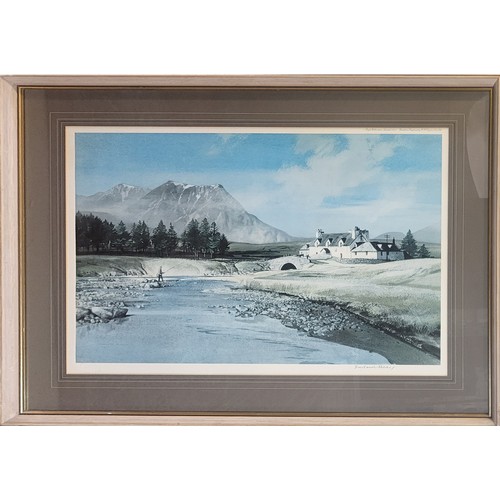 497A - ROWLAND HILDER, FOUR SIGNED COLOURED LANDSCAPE PRINTS
Mounted, framed and glazed.
(83cm x 66cm)

Con... 