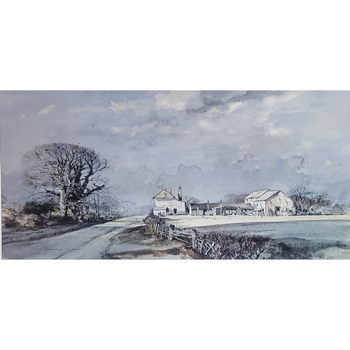 497A - ROWLAND HILDER, FOUR SIGNED COLOURED LANDSCAPE PRINTS
Mounted, framed and glazed.
(83cm x 66cm)

Con... 