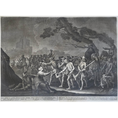 436 - GEORG PHILIPP RUGENDAS I, 1666 - 1742, C1705/1710, MEZZOTINT ON LAID PAPER
Horse/battle scenes, pair... 