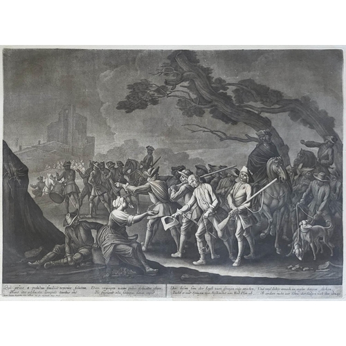 436 - GEORG PHILIPP RUGENDAS I, 1666 - 1742, C1705/1710, MEZZOTINT ON LAID PAPER
Horse/battle scenes, pair... 