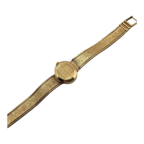 37 - OMEGA, A VINTAGE 9CT GOLD LADIES’ WRISTWATCH
Oval form gold tone dial and quartz movement, on an int... 