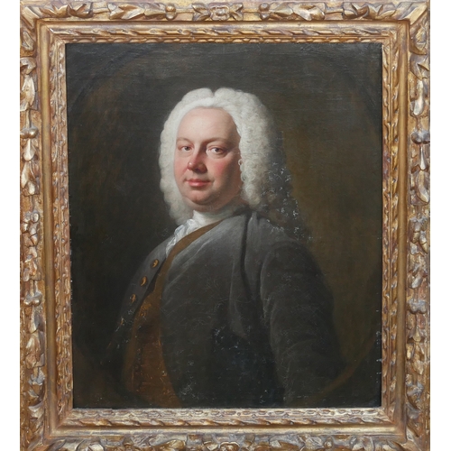 20 - ALLAN RAMSAY, BRITISH 1713-1784 OIL ON CANVAS, PORTRAIT OF HENRY HAWLEY (1685-1789)
Governor of Port... 