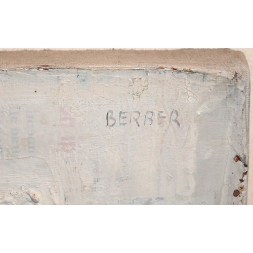 9 - MERSAD BERBER, 1940 - 2012, BOSNIAN, MIXED MEDIA ON CANVAS
‘Untitled Collage’, signed, mounted, fram... 