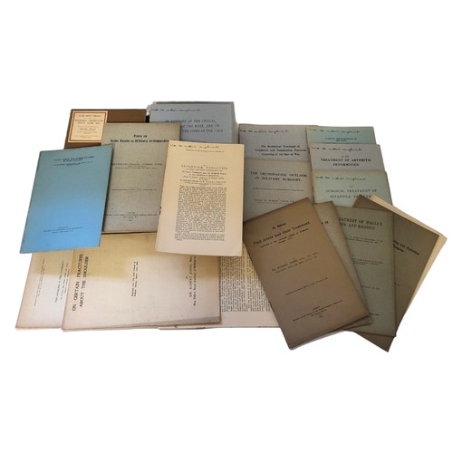 96 - MEDICINE, SIR ROBERT JONES, ARCHIVE OF 40+ MEDICAL OFF PRINTS
Majority signed by Author: Sir Robert ... 