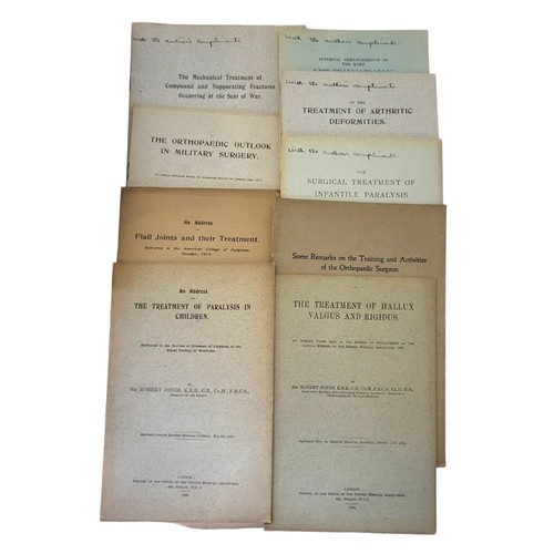 96 - MEDICINE, SIR ROBERT JONES, ARCHIVE OF 40+ MEDICAL OFF PRINTS
Majority signed by Author: Sir Robert ... 