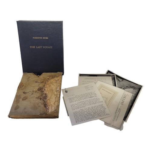 91 - CAPTAIN COOK/TRAVEL, INNES, HAMMOND, ‘THE LAST VOYAGE’, ORIGINAL TYPESCRIPT OF INNES SOUGHT AFTER WO... 