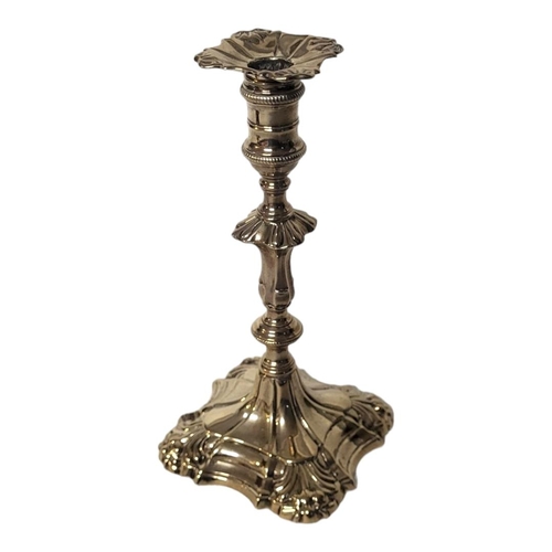 109 - WILLIAM COLLINGS, LONDON, 1768, A GEORGE III SOLID SILVER LADIES’ TAPERSTICK/TABLE CANDLESTICK
The k... 