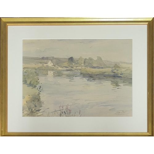 18 - MURRAY MCNEEL CAIRD URQUHART, SCOTTISH, 1880 - 1972, WATERCOLOUR
Titled ‘Medway, Kirkcudbright’, sig... 