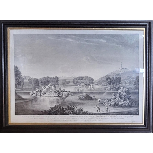 61 - AFTER WILLIAM WOOLLETT, 1735 - 1785, A PAIR OF EARLY 19TH CENTURY BLACK AND WHITE ENGRAVINGS
Titled ... 