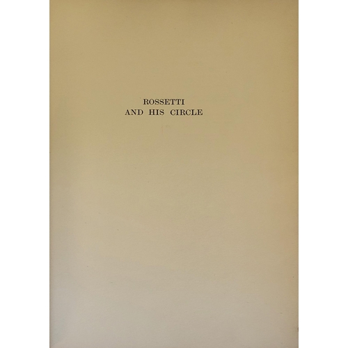 98 - BEERBOHM, MAX, ROSETTIE AND HIS CIRCLE, LONDON, WILLIAM HEINEMANN, 1922, FIRST EDITION BOUND IN ORIG... 