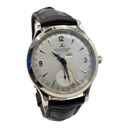 12 - JAEGER LECOULTRE, A STAINLESS STEEL 'MASTER CONTROL' GENT’S WRISTWATCH
The silver tone dial marked A... 