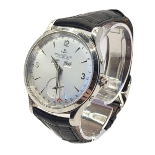 12 - JAEGER LECOULTRE, A STAINLESS STEEL 'MASTER CONTROL' GENT’S WRISTWATCH
The silver tone dial marked A... 