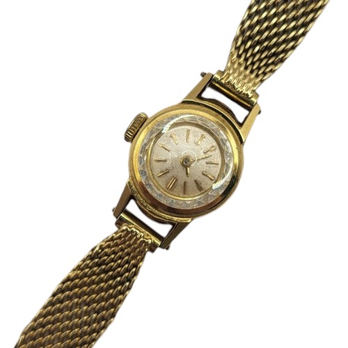 125A - CERTINA, A VINTAGE 14CT GOLD LADIES’ WRISTWATCH
The circular silver tone dial on an integral 14ct go... 