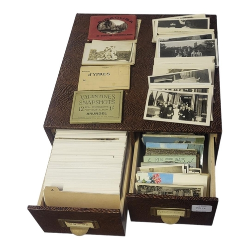 501A - SIDE-BY-SIDE FILING CABINETS CONTAINING APPROX 100 EARLY 20TH CENTURY PHOTOGRAPHS AND A COLLECTION O... 