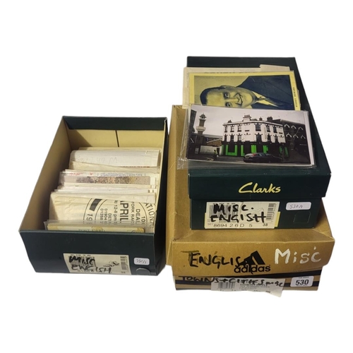 530 - THREE BOXES CONTAINING APPROX 700 EARLY/MID 20TH CENTURY POSTCARDS
Miscellaneous English towns, in i... 