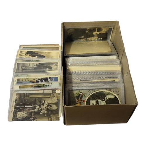 545 - A BOX CONTAINING APPROX 150 EARLY 20TH CENTURY AND LATER POSTCARDS
European and world costume and pe... 