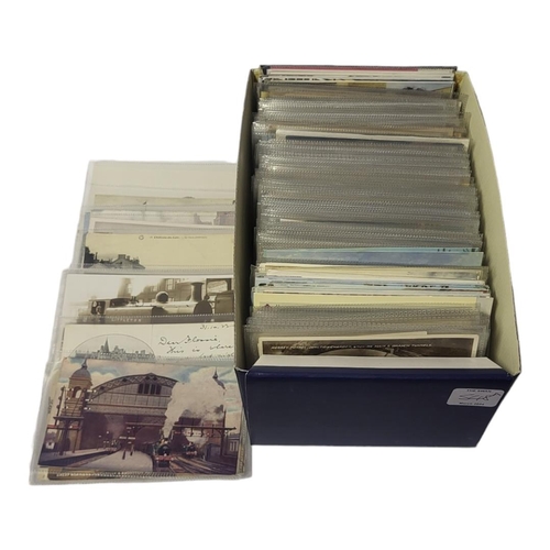 548A - A BOX CONTAINING A COLLECTION OF APPROX 200 EARLY 20TH CENTURY AND LATER POSTCARDS
Railway and railw... 