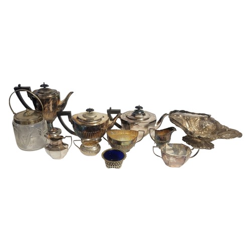 481 - A COLLECTION OF EARLY 20TH CENTURY SILVER PLATED TABLEWARE
Comprising a five piece tea and coffee se... 