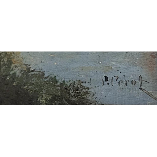 621A - PIERRE PEROT, 1851 - 1890 , OIL ON BOARD
French riverside scene, signed lower right, framed.
(52.5cm... 