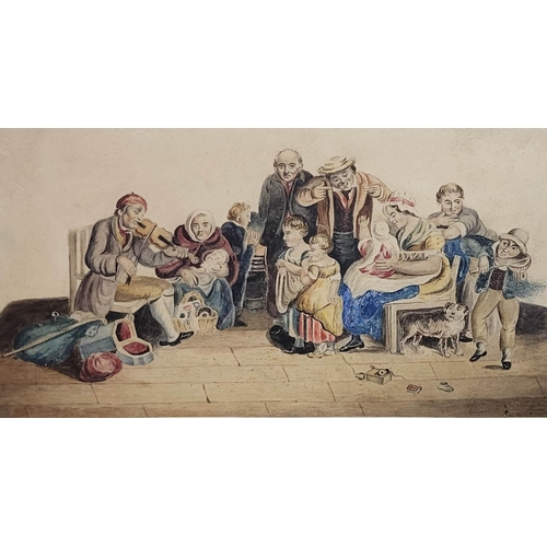 620A - AFTER SIR DAVID WILKIE, 1785 - 1841, WATERCOLOUR
Titled ‘The Blind Fiddler’, framed.
41cm x 32.5cm